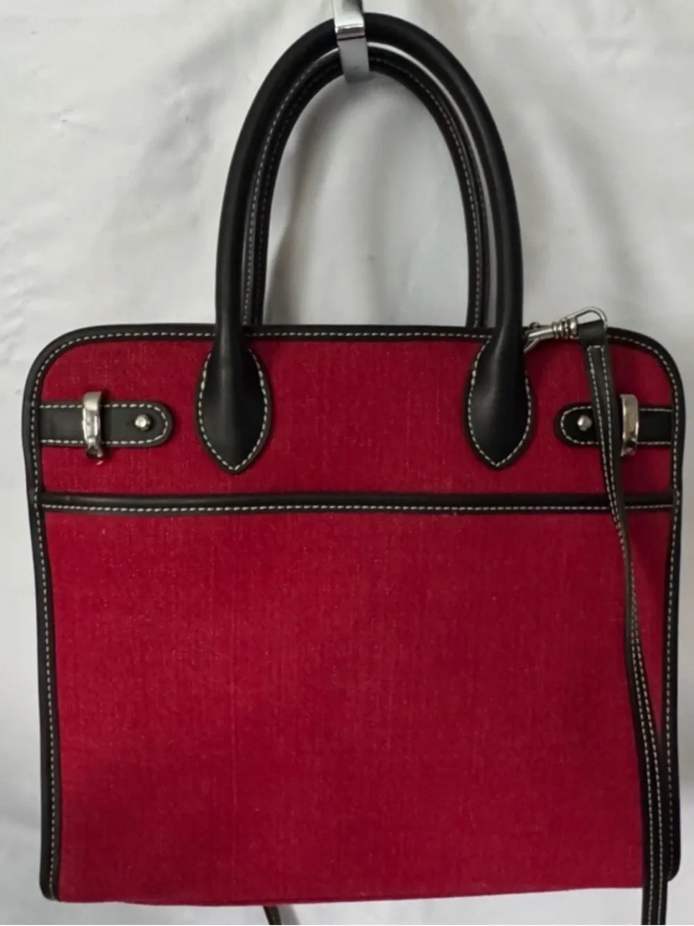 Etienne Aigner like new red medium satchel crossbody